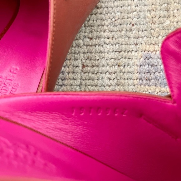 ❤️ HERMES TUILERIES MULE SLIP ON FRINGE LOAFER HEELS 37 DESIGNER MULES ITALY - Picture 8 of 15